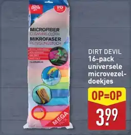 ALDI Dirt Devil 16-pack universele microvezeldoekjes aanbieding