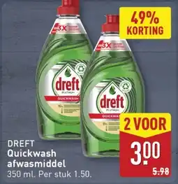 ALDI Dreft Quickwash afwasmiddel aanbieding