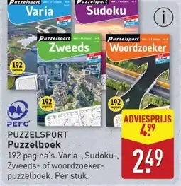 ALDI Puzzelsport Puzzelboek aanbieding