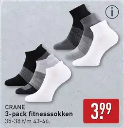 ALDI Crane 3-pack fitnesssokken aanbieding