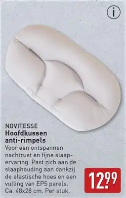 ALDI Novitesse Hoofdkussen anti-rimpels aanbieding