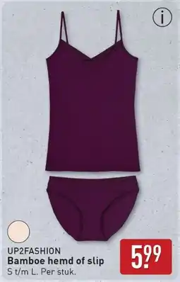 ALDI Up2fashion Bamboe hemd of slip aanbieding