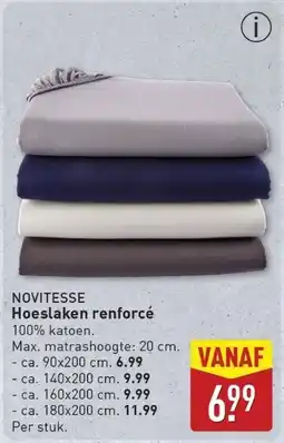 ALDI Novitesse Hoeslaken renforcé aanbieding