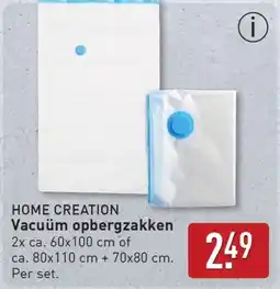 ALDI Home creation Vacuüm opbergzakken aanbieding