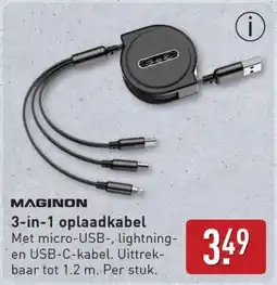 ALDI Maginon 3-in-1 oplaadkabel aanbieding