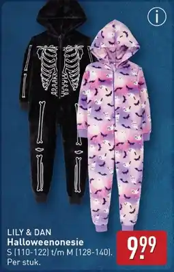 ALDI Lily & dan Halloweenonesie aanbieding