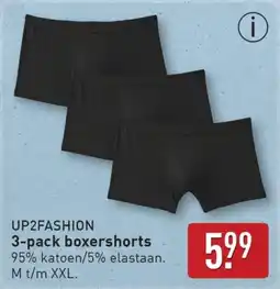 ALDI Up2fashion 3-pack boxershorts aanbieding