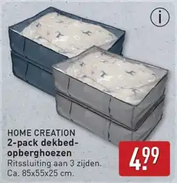 ALDI Home creation 2-pack dekbed opberghoezen aanbieding
