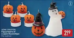 ALDI Home creation Figuurkaars of 4-pack theelichtjes aanbieding