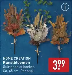 ALDI Home creation Kunstbloemen aanbieding