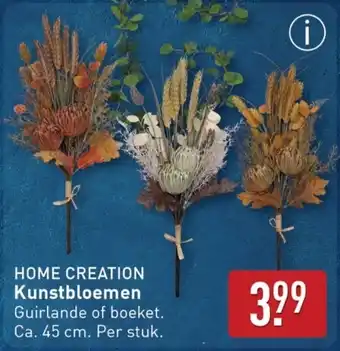 ALDI Home creation Kunstbloemen aanbieding