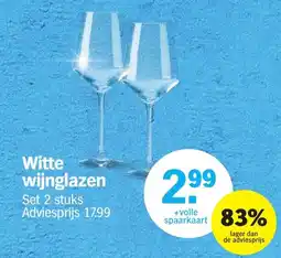 Albert Heijn Witte wijnglazen aanbieding