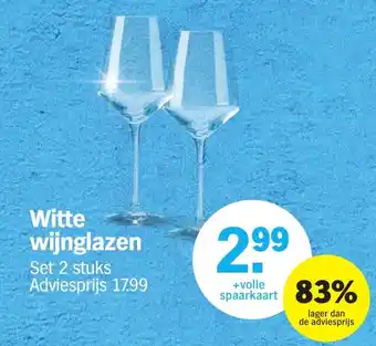 Albert Heijn Witte wijnglazen aanbieding