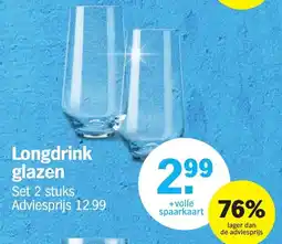 Albert Heijn Longdrink glazen aanbieding