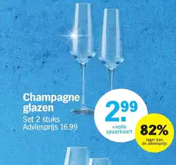 Albert Heijn Champagne glazen aanbieding