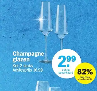 Albert Heijn Champagne glazen aanbieding