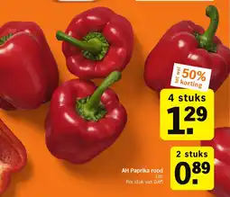 Albert Heijn AH Paprika rood Los aanbieding
