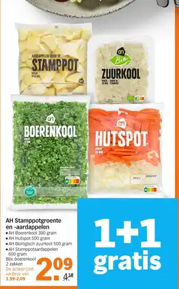 Albert Heijn AH Stamppotgroente en -aardappelen aanbieding
