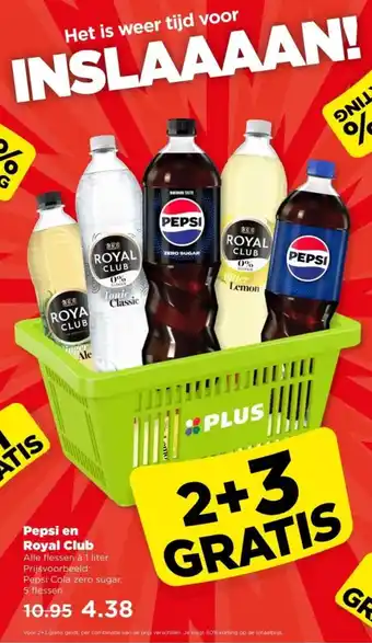 PLUS Pepsi en Royal Club aanbieding