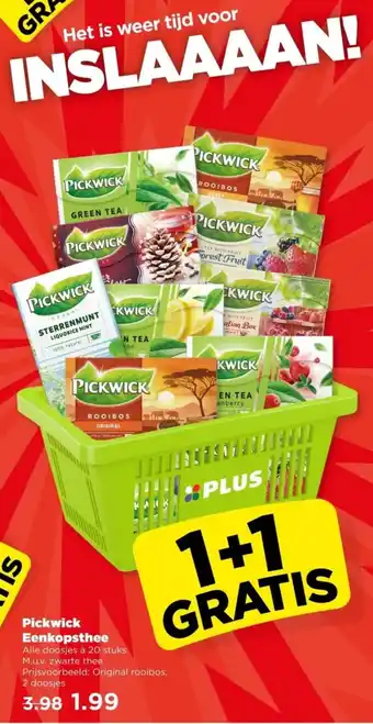 PLUS Pickwick Eenkopsthee aanbieding