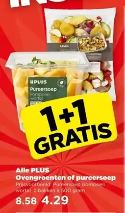 PLUS Alle Plus Ovengroenten of Pureersoep aanbieding