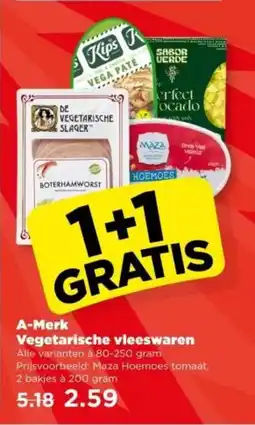 PLUS A-Merk Vegetarische vleeswaren aanbieding