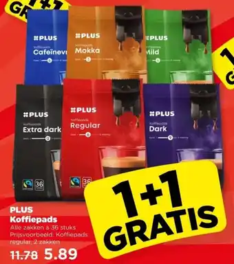 PLUS Plus Koffiepads aanbieding