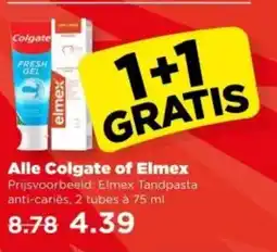 PLUS Alle Colgate of Elmex aanbieding
