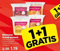 PLUS Ehrmann Grand dessert aanbieding