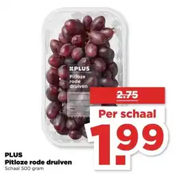 PLUS Plus Pitloze Rode Druiven aanbieding