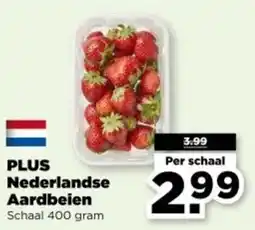 PLUS Plus Nederlandse Aardbeien aanbieding