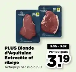 PLUS Plus Blonde d'Aquitaine Entrecôte of ribeye aanbieding