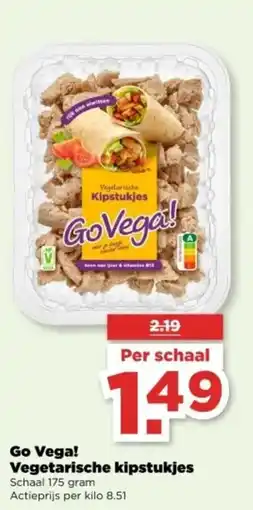 PLUS Go Vega! Vegetarische kipstukjes aanbieding
