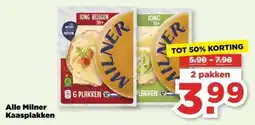 PLUS Alle Milner Kaasplakken aanbieding