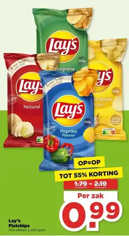 PLUS Lay's Flatchips aanbieding