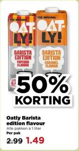 PLUS Oatly Barista edition flavour aanbieding