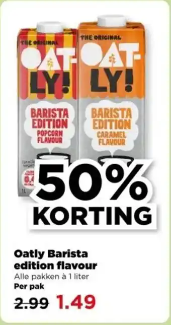 PLUS Oatly Barista edition flavour aanbieding
