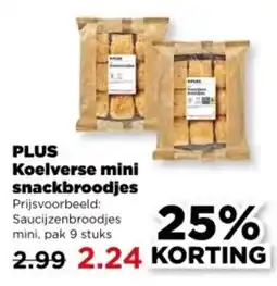 PLUS Plus Koelverse Mini Snackbroodjes aanbieding