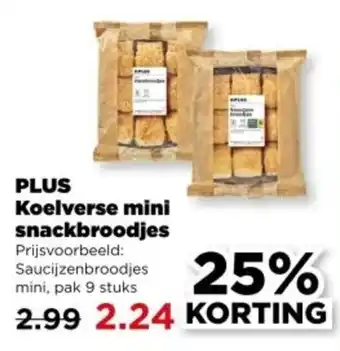 PLUS Plus Koelverse Mini Snackbroodjes aanbieding