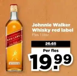 PLUS Johnnie Walker Whisky red label aanbieding