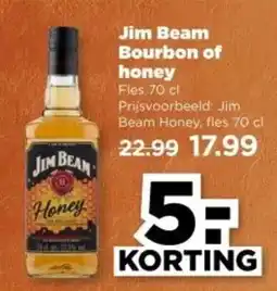 PLUS Jim Beam Bourbon of honey aanbieding