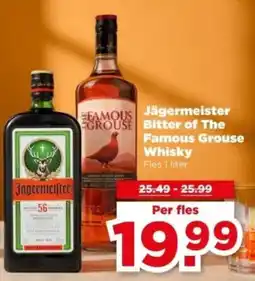 PLUS Jagermeister Famous Grouse Whisky Bitter of The aanbieding