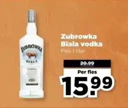 PLUS Zubrowka Biala vodka aanbieding