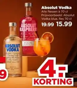 PLUS Absolut Vodka aanbieding