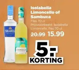 PLUS Isolabella Limoncello of Sambuca aanbieding