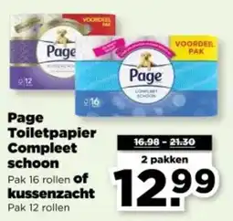 PLUS Page Toiletpapier Compleet schoon of kussenzacht aanbieding