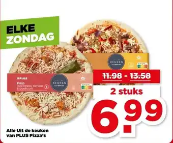 PLUS Alle Uit de keuken van Plus Pizza's aanbieding