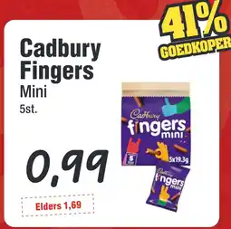 Budget Food Cadbury Fingers Mini aanbieding