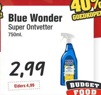Budget Food Blue Wonder Super Ontvetter aanbieding