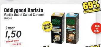 Budget Food Oddlygood Barista Vanilla Oat of Salted Caramel aanbieding